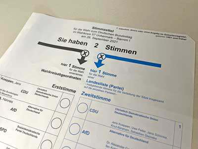 Wahlunterlagen